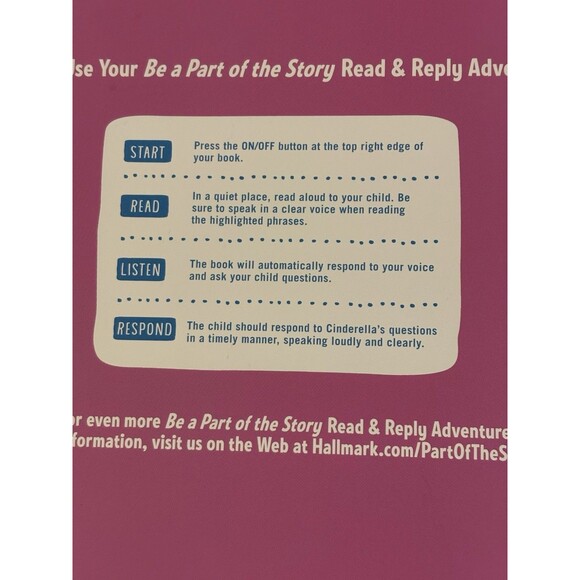 Cinderella Be A Part of the Story Read Reply Interactive Adventure Book - Picture 6 of 12